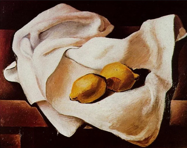 Still Lfe with Two Lemons 1926 | Oil Painting Reproduction