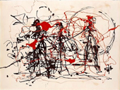 Untitled c1948-49 By Jackson Pollock (Inspired By)