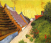 Farmhouses in Saintes Maries By Vincent van Gogh