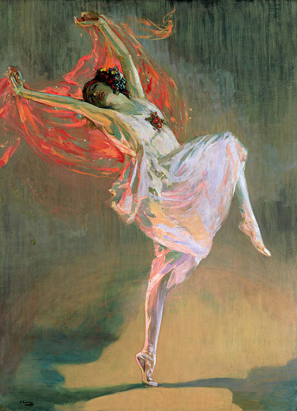 Anna Pavlova 1910 by John Lavery | Oil Painting Reproduction