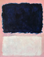 Blue White Pink Abstract By Mark Rothko (Inspired By)