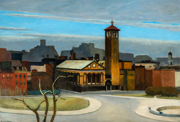 November Washington Square by Edward Hopper | Oil Painting Reproduction