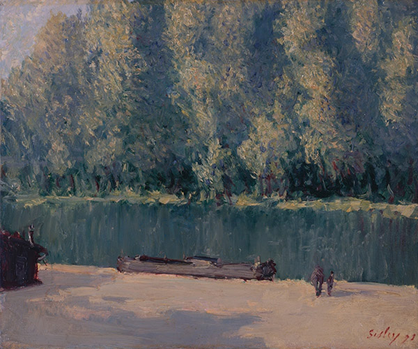 Banks of The Loing 1891 by Alfred Sisley | Oil Painting Reproduction