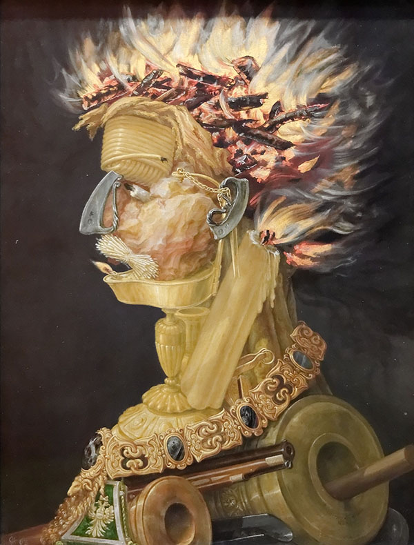 Fire by Giuseppe Arcimboldo | Oil Painting Reproduction