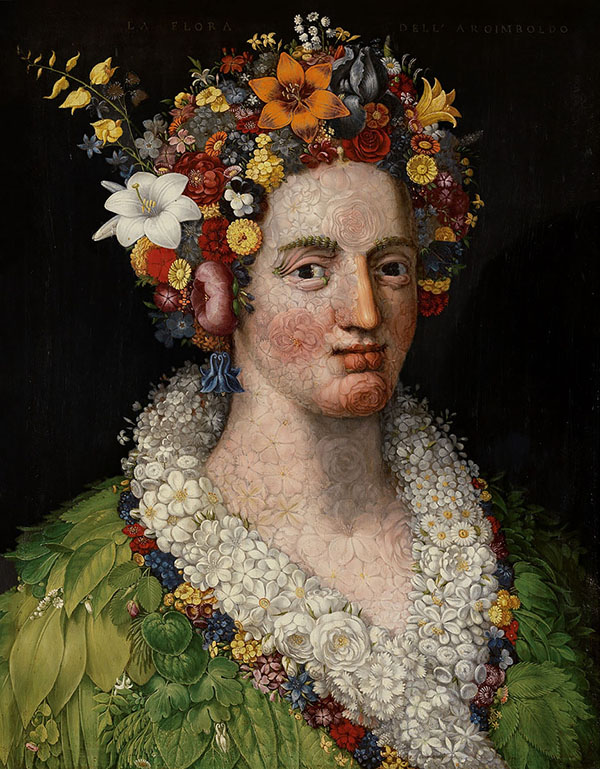 Flora by Giuseppe Arcimboldo | Oil Painting Reproduction