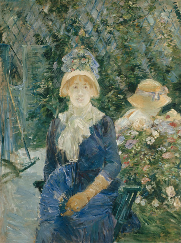 Woman in a Garden 1882 by Berthe Morisot | Oil Painting Reproduction