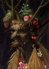 Four Seasons in One Head c1590 By Giuseppe Arcimboldo