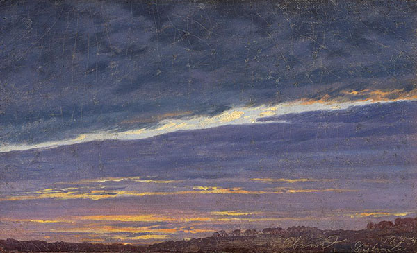 Evening Cloudy Sky by Caspar David Friedrich | Oil Painting Reproduction