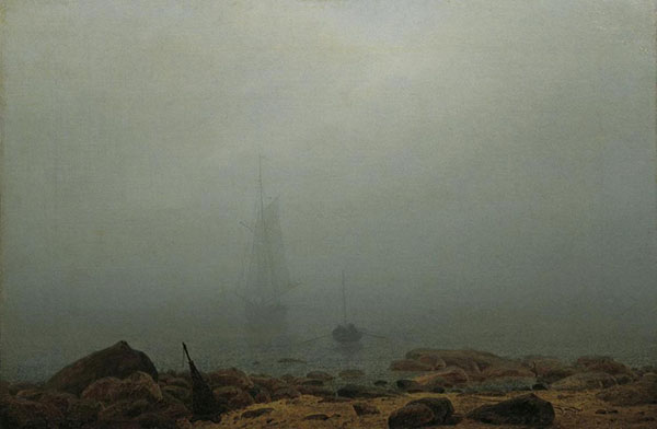 Sea Beach in The Fog by Caspar David Friedrich | Oil Painting Reproduction