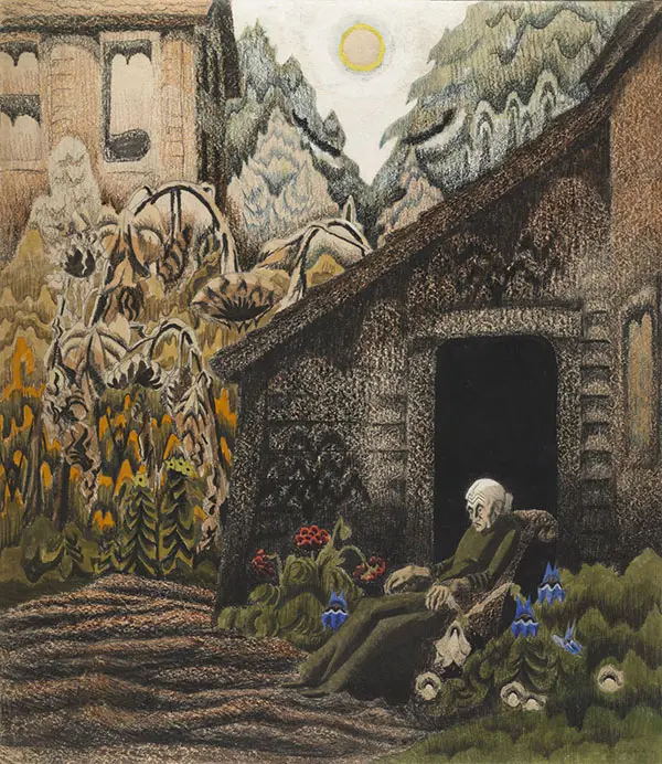 Garden of Memories 1917 By Charles Burchfield