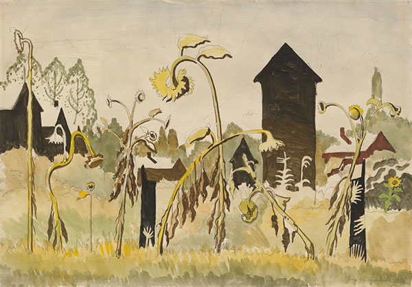 Rogues Gallery 1916 by Charles Burchfield | Oil Painting Reproduction
