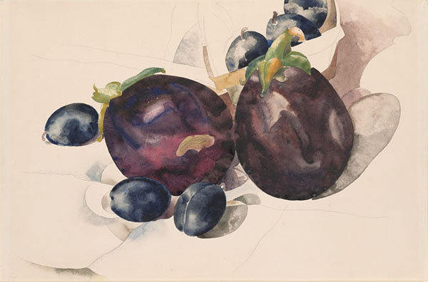 Eggplant and Plums 1921 by Charles Demuth | Oil Painting Reproduction
