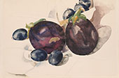 Eggplant and Plums 1921 By Charles Demuth