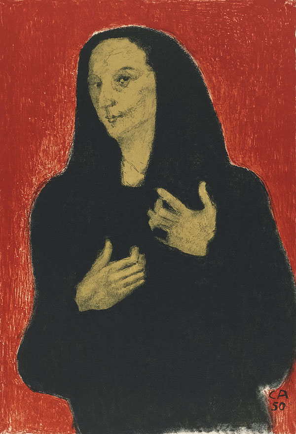 Portrait of Germaine Richier 1950 | Oil Painting Reproduction