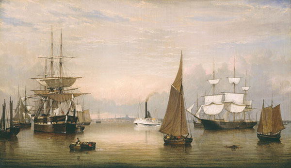 Boston Harbor by Fitz Hugh Lane | Oil Painting Reproduction