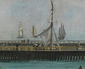 The Jetty of Boulogne sur Mer By Edouard Manet