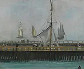 The Jetty of Boulogne sur Mer By Edouard Manet