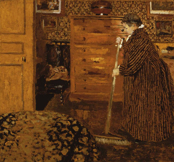 Woman Sweeping by Edouard Vuillard | Oil Painting Reproduction