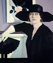 Portrait of a Lady in Black By Francis Campbell Boileau Cadell