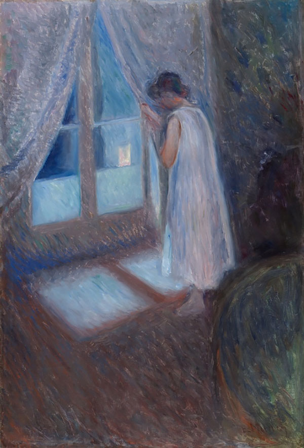 The Girl by the Window 1893 by Edvard Munch | Oil Painting Reproduction