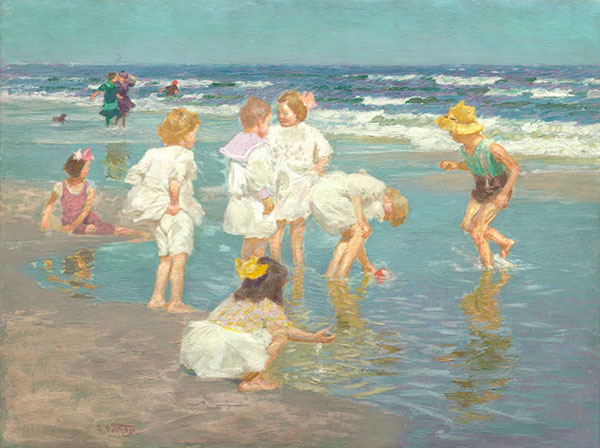 A Holiday c1915 by Edward Henry Potthast | Oil Painting Reproduction