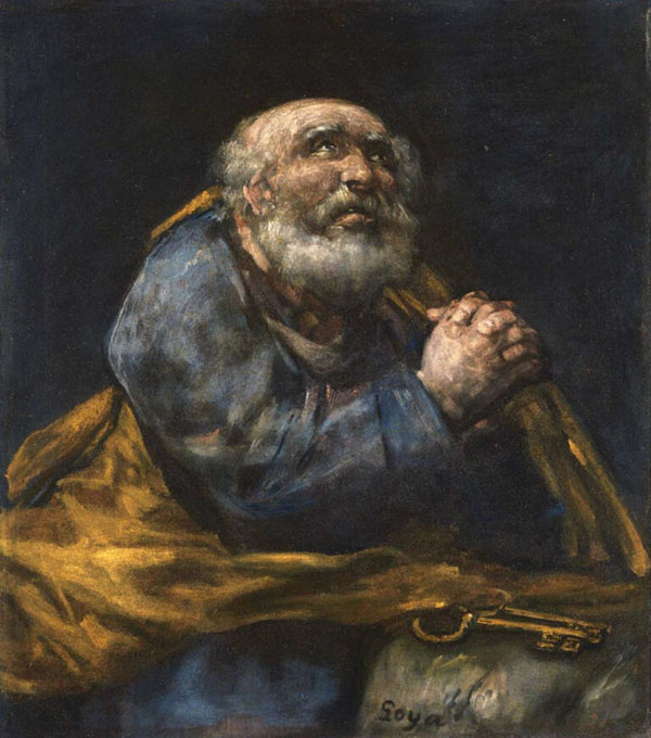 The Repentant St. Peter by Francisco Goya | Oil Painting Reproduction