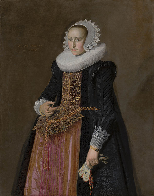 Portrait of Aletta Hanemans by Frans Hals | Oil Painting Reproduction