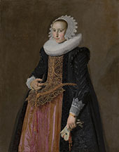 Portrait of Aletta Hanemans By Frans Hals