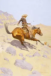 The Cowboy By Frederic Remington