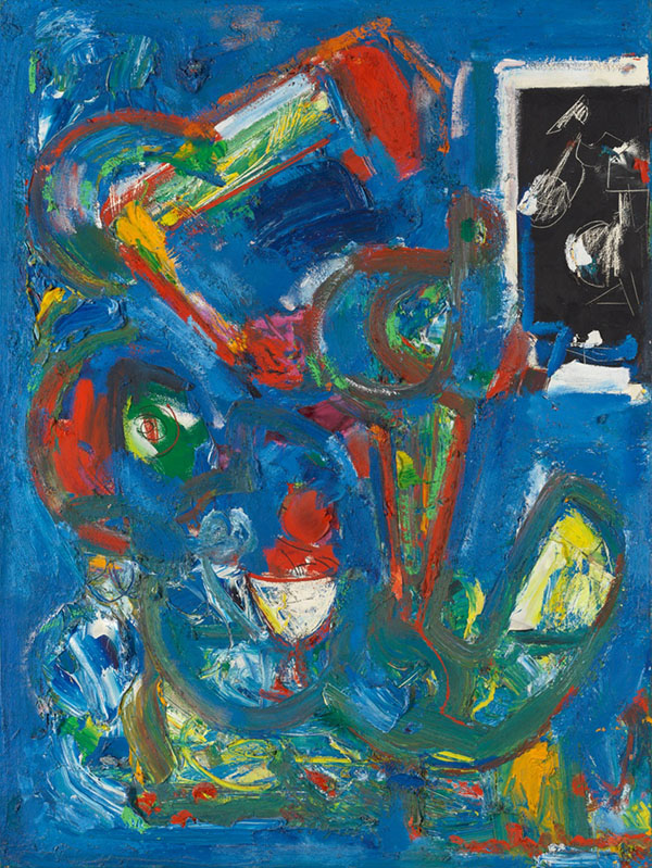 Blue Rhythm 1950 by Hans Hofmann | Oil Painting Reproduction