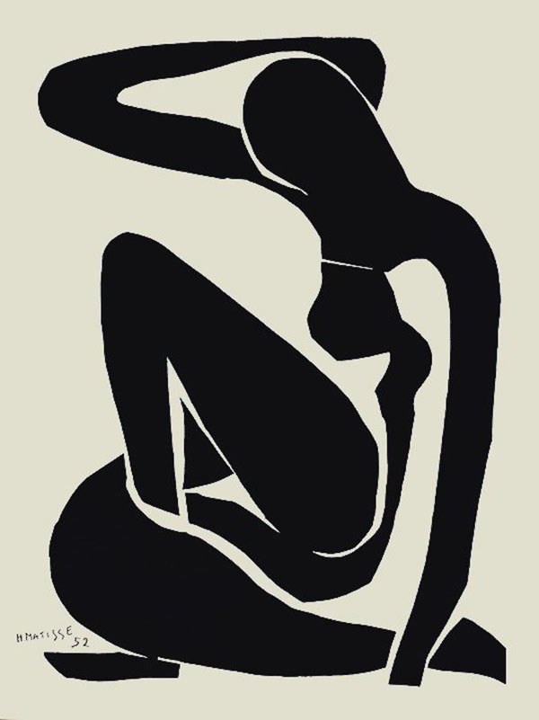 Black Nude, inspired by by Henri Matisse | Oil Painting Reproduction