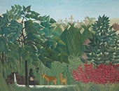 The Waterfall 1910 By Henri Rousseau