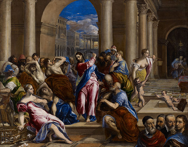 The Money Changers from the Temple by El Greco | Oil Painting Reproduction