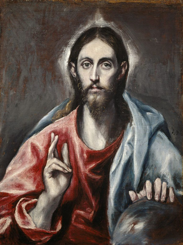 Christ-Blessing by El Greco | Oil Painting Reproduction