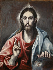 Christ Blessing By El Greco
