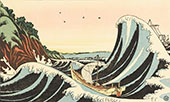 View of Honmoku off Kanagawa c1803 By Katsushika Hokusai