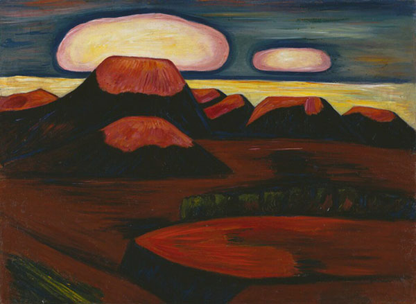 Earth Cooling by Marsden Hartley | Oil Painting Reproduction