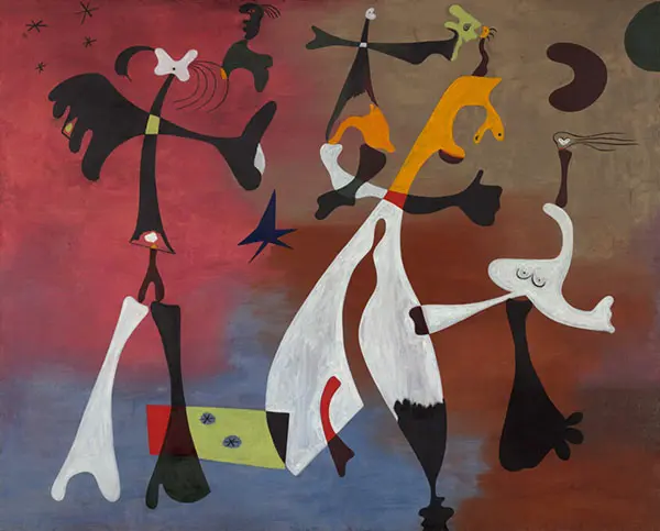 Personages with Star 1933 By Joan Miro