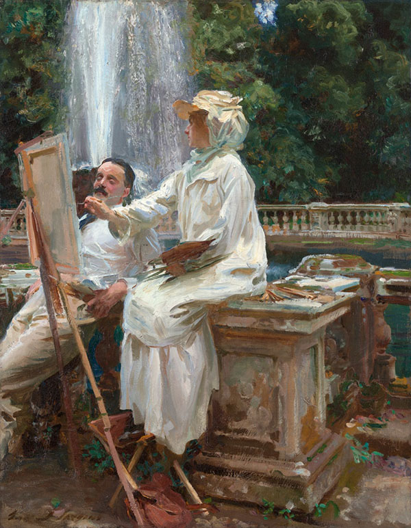 The Fountain Villa Torlonia Frascati Italy 1907 | Oil Painting Reproduction