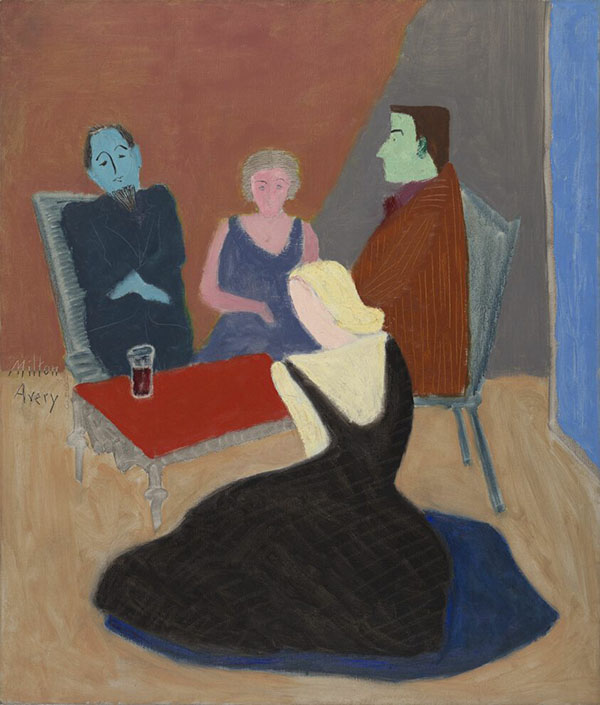 Conversation in Studio 1943 by Milton Avery | Oil Painting Reproduction