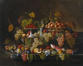 Still Life with Fruit By Severin Roesen