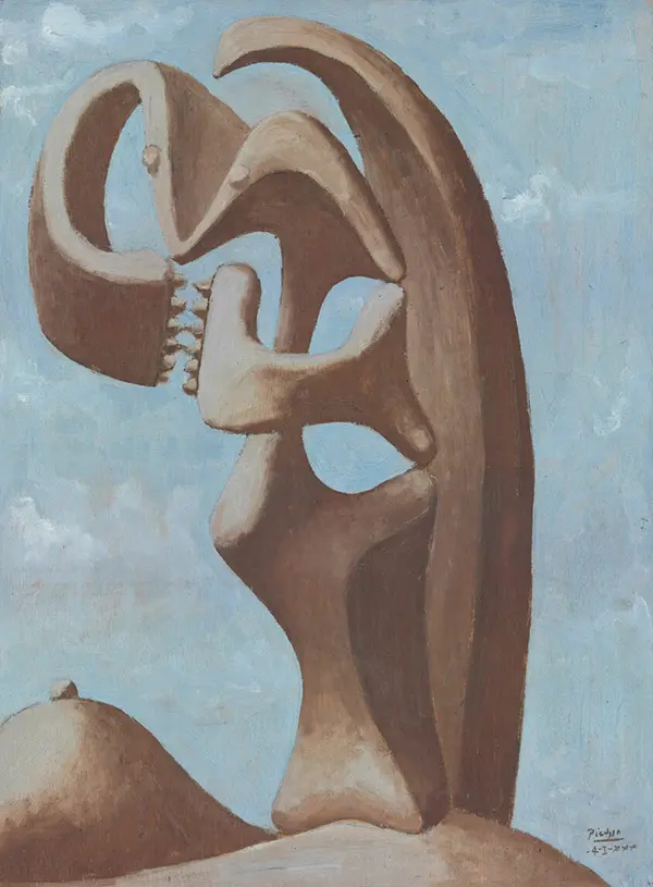 Abstraction Background with Blue Cloudy Sky 1930 By Pablo Picasso