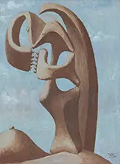 Abstraction Background with Blue Cloudy Sky 1930 By Pablo Picasso