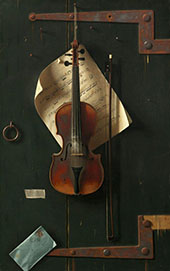 The Old Violin By William Michael Harnett