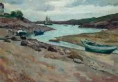 Boat in an Inlet 1927 By Samuel Halpert