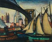 Brooklyn Bridge 1913 By Samuel Halpert