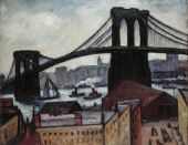 Brooklyn Bridge c1920 By Samuel Halpert