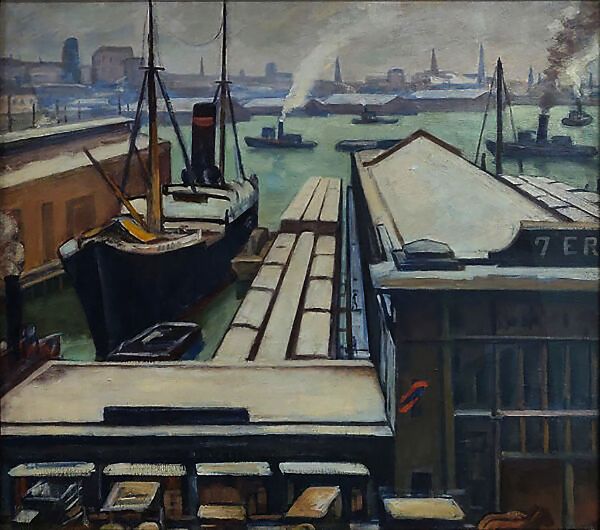 East River by Samuel Halpert | Oil Painting Reproduction