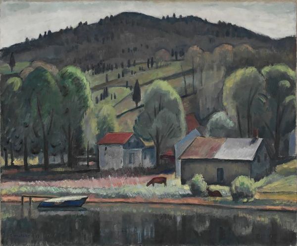 Eddy Ville 1917 by Samuel Halpert | Oil Painting Reproduction