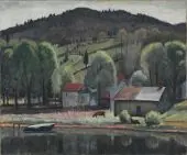 Eddy Ville 1917 By Samuel Halpert